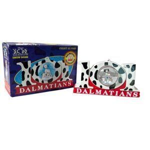 1996 McDonalds Disney 101 Dalmatians Dalmatian Celebration Snow Dome with Box